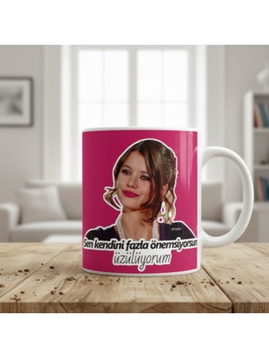 Hr Production Aşk-I Memnu Önemsiyorsun Tasarımlı Hediye Kupa Bardak