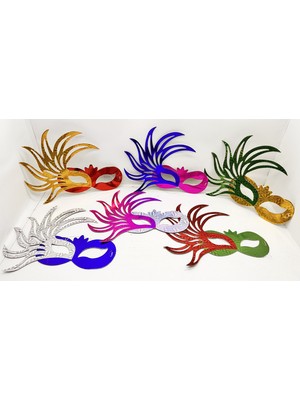 River World 6 Adet Balo Parti Maskesi Rengarenk Kağıt