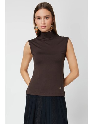 On Triko Dik Yaka Kolsuz Basic Bluz 61432-26K