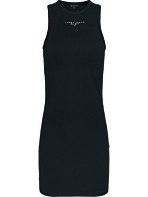 Tommy Hilfiger Kadın Siyah Vücuda Oturan Elbise