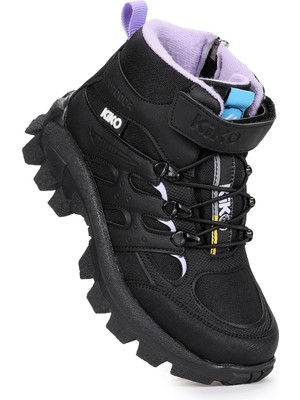 Kiko Kids Sumy Termo Taban Cırtlı Kız Çocuk Spor Bot Mikrofiber Malzeme ile Rahat Kullanım
