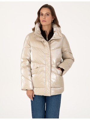Pierre Cardin Kadın Bej Comfort Fit Mont 50308990-VR011