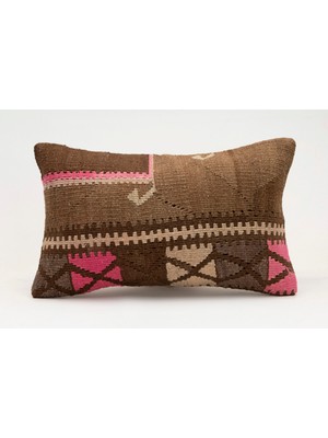Kilim Wholesale El Yapımı Kilimden Yapılmış Vintage Kırlent Kılıfı, Yün, 30X50 cm