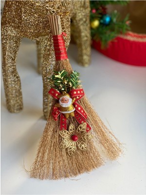 30 cm Özel Tasarım Lüks Çam Ağacı Duvar Süsü ve Noel Baba Dekoru