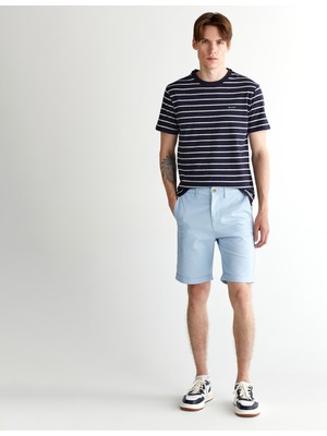 Gant Erkek Mavi Slim Fit Şort