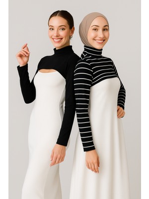 Mirach 2'li Paket Dik Yaka Boyunluklu Kolluk Seti