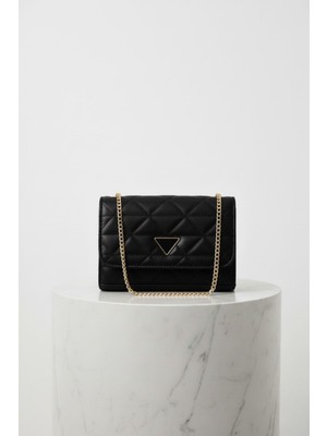 Random Shopping Kapitone Mıknatıs Kapaklı Zincir Askılı Kadın El Kol ve Omuz Çantası