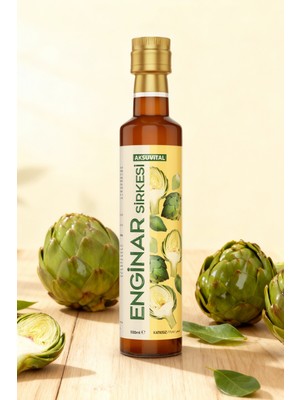 Aksu Vital Enginar Sirkesi 500 ml - Katkısız, Doğal Fermantason