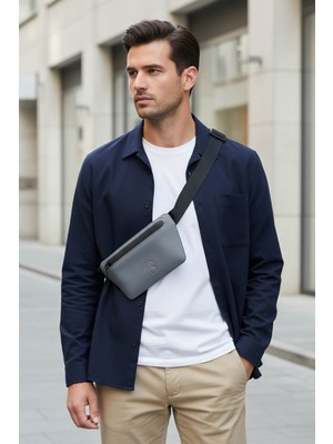 Ash (Kül Grisi) Slant Bel Çantası