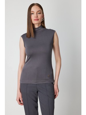 On Triko Dik Yaka Kolsuz Basic Bluz 61432-26K