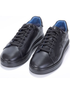 Vantaggio Shoes Capri  Baskılı % 100 Hakiki Deri Erkek Snaker Ayakkabı