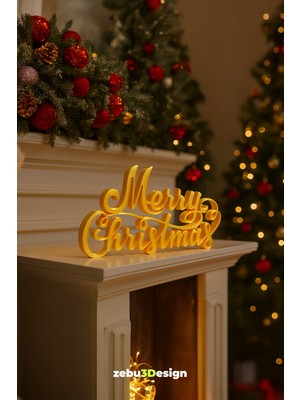 Altın Yılbaşı Süsü, Dekoratif Masa Süsü, Parlak ve Şık Tasarım