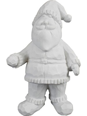 Noel Baba Figür 26X16CM, Beyaz, Dekoratif Süs, Şık ve Hafif Tasarım