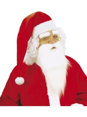 Beyaz Noel Baba Sakalı, Yılbaşı Eğlencesi Için Takılabilir Sakal