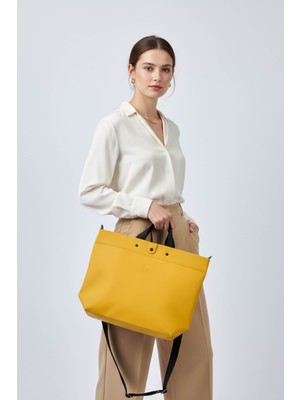 Mustard (Hardal) Loop Tote Bag Çanta