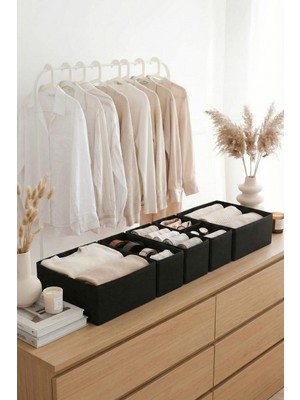 Rek Home 6'lı Çekmece Dolap Içi Düzenleyici Saklama Kutusu Organizer Set