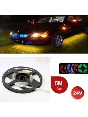Universal Carub Şerit LED 24V 300 LED 5mt Sarı
