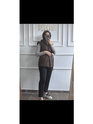 Nurmoda Triko Detaylı Şişme Yelek