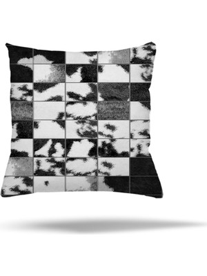 Renkli Çiçek ve Kelebek Desenli Gizli Fermuarlı Yastık Kılıfı, Şık ve Renkli Dekorasyon