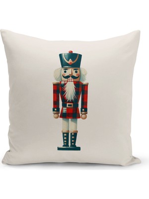 Yılbaşı Temalı Çift Taraflı Dijital Baskılı Kırlent Kılıfı