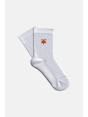 Reflect Studio Kızıl Tilki Havlu Çorap - Beyaz