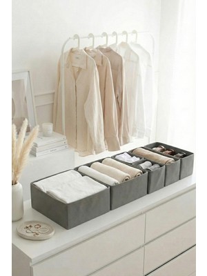 Rek Home 6'lı Çekmece Dolap Içi Düzenleyici Saklama Kutusu Organizer Set