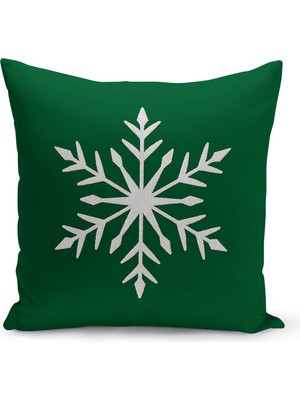 Yılbaşı Temalı Çok Renkli Çift Taraflı Dijital Baskılı Kırlent Kılıfı