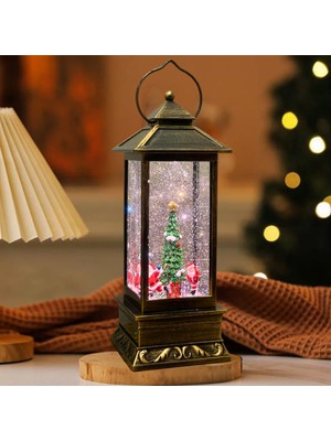 Işıklı Müzikli Kar Küresi ve Fener, Yılbaşı Dekorasyonu, Hediyelik