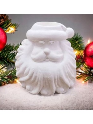 4.7 cm Noel Baba Tealight Cüce Obje, Boyama ve Dekorasyon Için Şık Detay