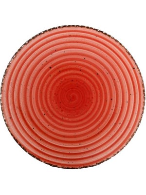 Bone Güral Porselen Bone Ent. 21 cm Düz Tabak Kırmızı