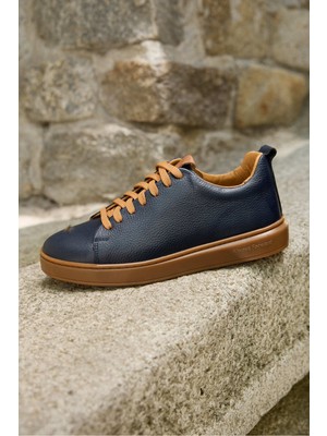 Vantaggio Shoes Atlas Bağcıklı %100 Hakiki Deri Erkek Sneaker Ayakkabı