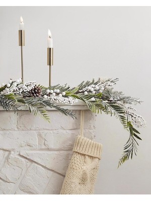 Yeşil Lüks Yılbaşı Dekoratif Garland Süs, Şık ve Şaşırtıcı Tasarım