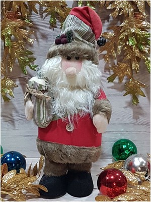 Yılbaşı Temalı Noel Baba Biblo, Kırmızı Renkli, Şık ve Sevimli Dekorasyon Parçası