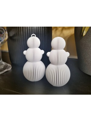 Beyaz Noel Biblosu, Kardan Adam Temalı Dekorasyon Ürünü