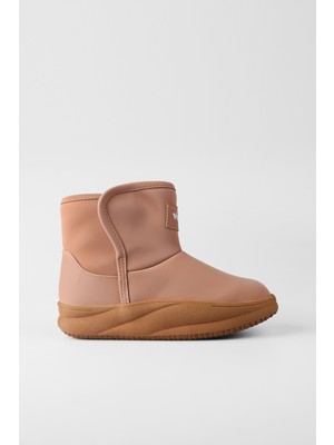 Vicco Kız Çocuk Içi Kürklü Bot Camel Renk Su Geçirmez Özellikte Yumuşak Kürk Astar ile Konfor