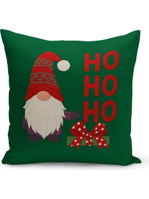 Yılbaşı Temalı Çift Taraflı Dijital Baskılı Kırlent Kılıfı, Renkli ve Şık Tasarım