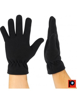 PAKER GİYİM Erkek Kışlık Siyah Soğuktan Koruyucu Polar Eldiven