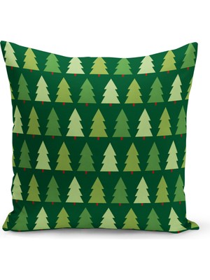 Yılbaşı Temalı Çift Taraflı Dijital Baskılı Kırlent Kılıfı, Renkli ve Şık Dekorasyon Parçası