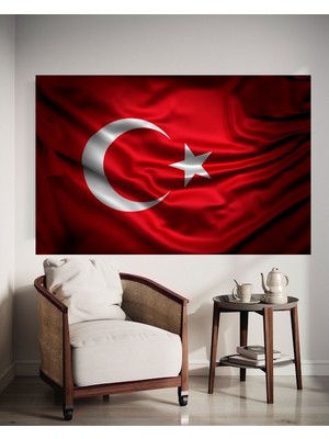 Özkacar Group Türkbayrağı V6 Kanvas Tablo Ev Dekarasyon Hediyelik Duvar Süsü
