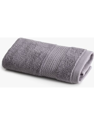 Green Black Lara Prestij Serisi El Havlusu Bordürlü 30x50 Koyu Gri, Oeko Tex Standard 100 Sertifikalı %100 Ege Pamuğu, Dokuma 550 GSM