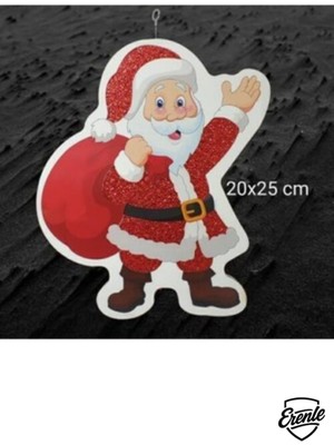 Köpük Noel Baba Süsü, Yılbaşı Dekorasyonu, 20X25 Cm, Kırmızı
