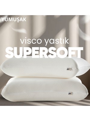 Pillow Market Yeni Nesil Visko Uyku Yastığı [hava Kanallı] Hava Alabilir Süper Soft Tombul Ortopedik Yastık 1 Adet
