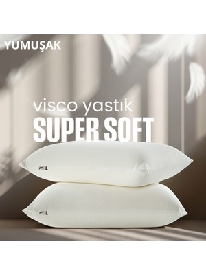 Pillow Market Ortopedik Visco Tombul Yastık [hava Kanallı] Hava Alabilir Süper Soft Konforlu Uyku Yastığı 1 Adet