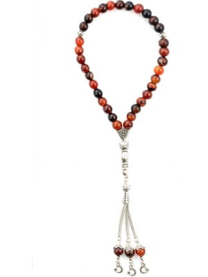 Çınarteks Ala Akik Taşı 33LÜ  Tesbih