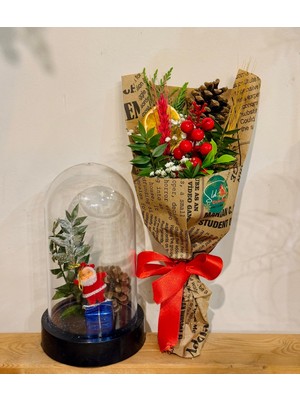 Yılbaşı 2026 Hediye Seti: Noel Baba Terrarium ve Sürprizler