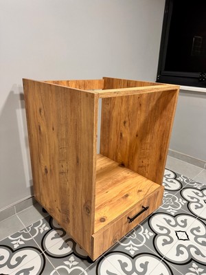 Dekomonte Açık Ankastre Siyah Kulp - Çam