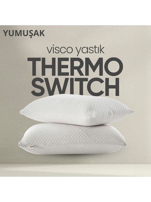 Pillow Market Isı Hafızalı Visko Yastık [hava Kanallı] Termoswitch Termal Denge Sağlayan Uyku Yastığı 1 Adet