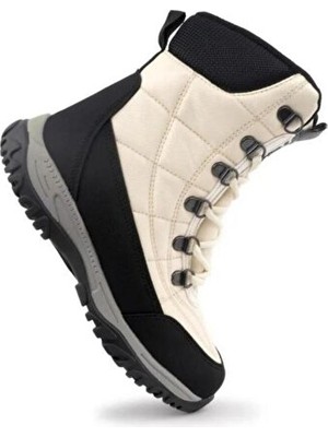 Ahmet Çağlar Cool Felix Unisex Çocuk Outdoor Fermuarlı Kar Botu Bej