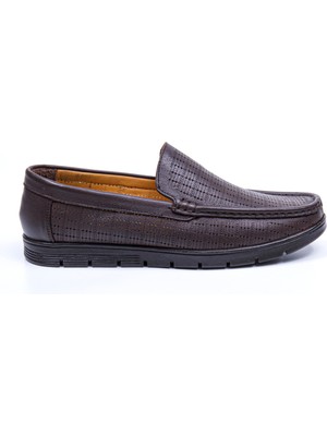 Vantaggio Shoes Robin Lacivert Iç ve Dış  %100 Hakiki Deri Erkek Delikli Comfort Ayakkabı, Günlük Ayakkabı