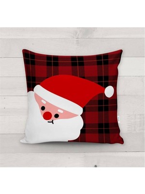 Yılbaşı Temalı Renkli Kadife Kırlent Kılıfı, Şık ve Sıcacık Dekorasyon Parçası